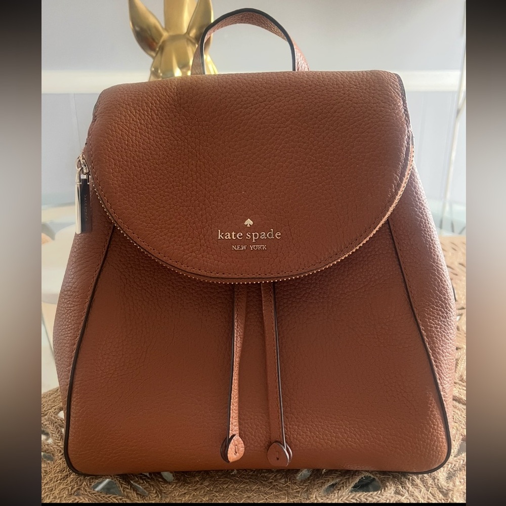 Kate Spade Tan Leather Backpack